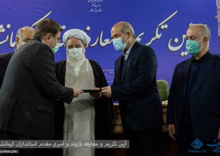 آیین تکریم و معارفه بازوند و امیری مقدم، استانداران قدیم و جدید کرمانشاه با حضور وزیر کشور(2)