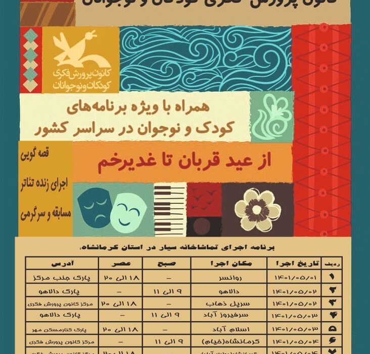 یک هفته با تماشاخانه سیار کانون در استان کرمانشاه