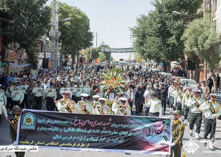 تشییع شهید مدافع امنیت مهدی دامن‌باغ