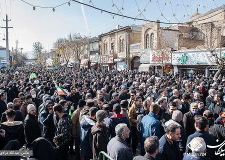 آیین تشییع پیکر مطهر 7شهید گمنام کرمانشاه