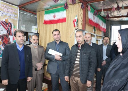 افتتاح طرح کارگاه گلیم بافی شهرستان هرسین