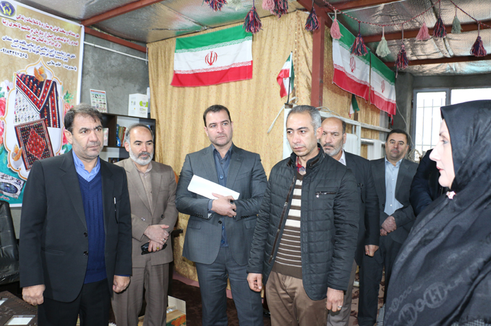 افتتاح طرح کارگاه گلیم بافی شهرستان هرسین