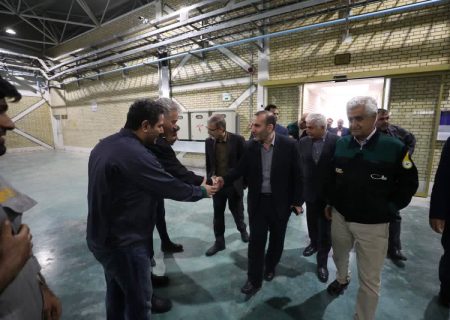 استاندار کرمانشاه از کارخانه سیمان سامان بازدید کرد