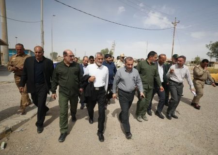 بازدید رئیس ستاد مرکزی اربعین و استاندار کرمانشاه از پروژه های اربعین استان
