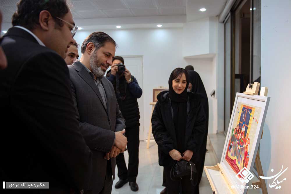 نمایشگاه شانزدهمین دوره هنرهای تجسمی فجر کرمانشاه افتتاح شد