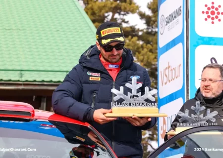  اولین سکوی قهرمانی صابر خسروی در کلاس Rally 3