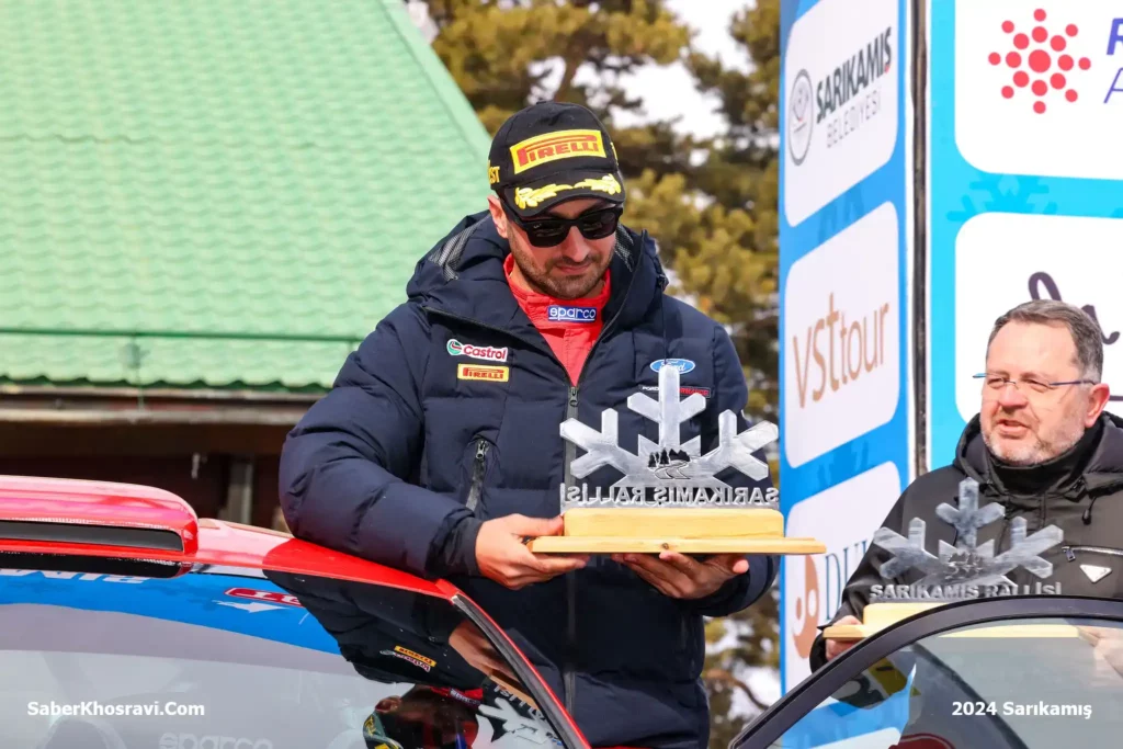 اولین سکوی قهرمانی صابر خسروی در کلاس Rally 3