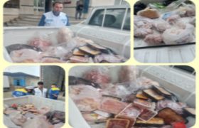 کشف و امحاء بیش از ۲۶۰ کیلوگرم گوشت و آلایش غیر قابل مصرف در اسلام آبادغرب