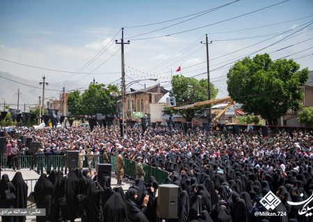 اجتماع مردم کرمانشاه در عزای شهادت آیت الله رئیسی، رئیس جمهور و همراهان ایشان