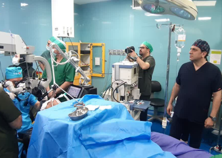 حضور گروه تخصصی و فوق تخصصی گوش،حلق و بینی دانشگاه علوم پزشکی در مرکز درمانی امام خمینی(ره)