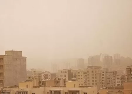 هوای کرمانشاه در آخر هفته غبارآلود می‌شود