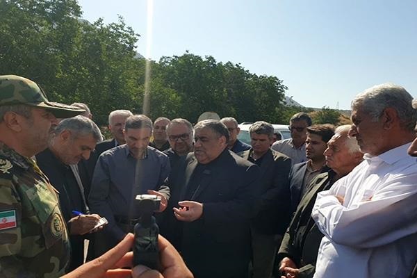 بازدید نماینده وزیر دفاع از گردنه پاطاق