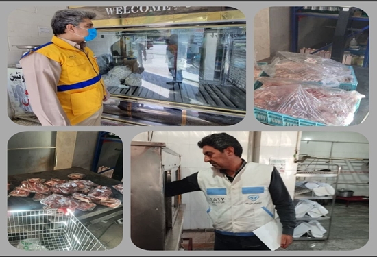 کشف و امحاء بیش از 900 کیلوگرم گوشت و آلایش غیر قابل مصرف در شهرستان کرمانشاه