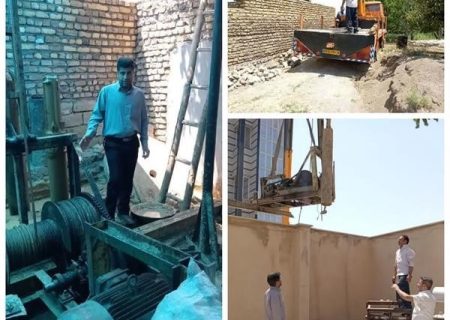 توقیف یک دستگاه حفاری غیرمجاز و ادوات کامل حفاری در شهرستان سنقر و کلیایی