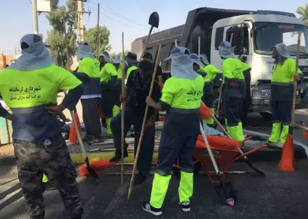 آغاز کار ستاد اربعین شهرداری کرمانشاه در شهر قصر شیرین