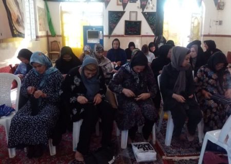 برگزاری دوره آموزشی رایگان گیوه‌بافی در شهرستان صحنه