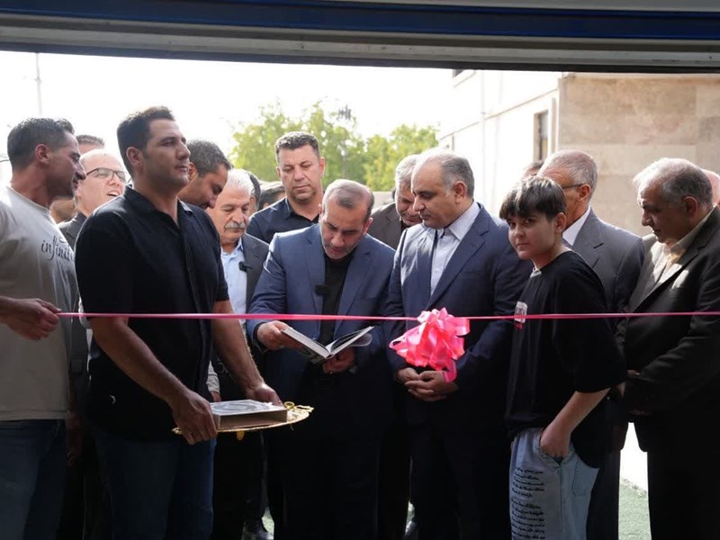 افتتاح کارخانه آب معدنی و تولید بطری اسلام آبادغرب با حضور استاندار کرمانشاه