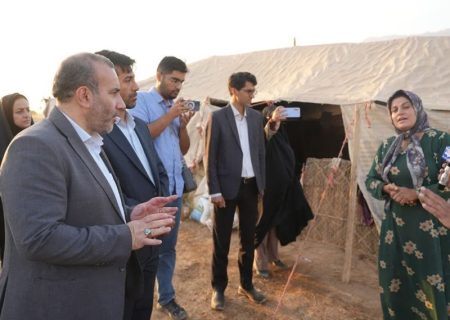 حضور استاندار کرمانشاه در بین عشایر استان و بررسی میدانی وضعیت خدمت رسانی به آنان