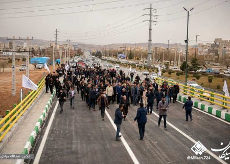 آیین افتتاح پل جدید قره سو در کمربندی غربی شهر کرمانشاه