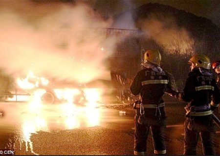 حریق تانکر سوخت در شهرک ظفر کرمانشاه جان یک نفر را گرفت