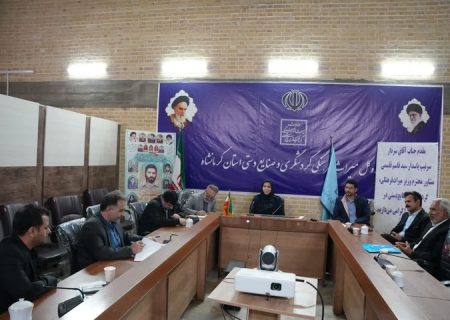 برگزاری نخستین جلسه کارگروه تخصصی تسهیل و رفع موانع تولید در حوزه گردشگری کرمانشاه