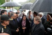 بازدید وزیر راه و شهرسازی از جاده گهواره به توتشامی در شهرستان دالاهو