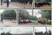 همایش پیاده روی کارگران واحدهای تولیدی کرمانشاه به مناسبت روز جهانی کارگر برگزار شد