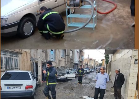 رفع ۳۴ مورد آبگرفتگی اماکن سطح شهر