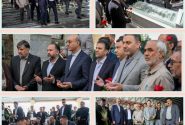 به مناسبت گرامیداشت روز جهانی کارگر، گلزار شهدا در کرمانشاه غبارروبی و عطر افشانی شد