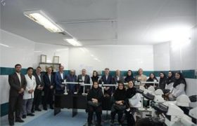 افتتاح بخش جدید پاتولوژی و میکروسکوپ ۱۰ سر استاد و دانشجو بیمارستان امام رضا(ع) کرمانشاه