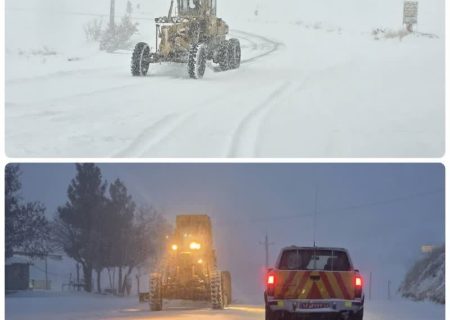 برف‌روبی ۲۶ هزار و ۵۵۰ کیلومتر باند در جاده های استان کرمانشاه