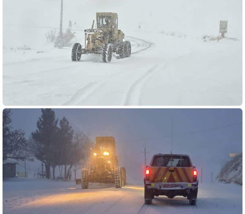 برف‌روبی ۲۶ هزار و ۵۵۰ کیلومتر باند در جاده های استان کرمانشاه