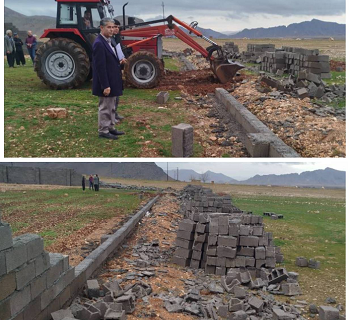 رفع تصرف ۲۲۸۸ مترمربع از اراضی ملی بیستون