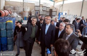 بازدید استاندار کرمانشاه از چهار واحد صنعتی کرمانشاه