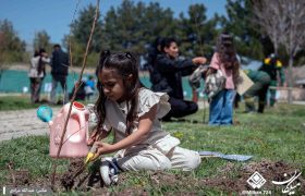 پویش  درختکاری «نفس‌های تازه شهر» در کرمانشاه