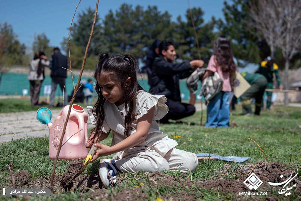 پویش  درختکاری «نفس‌های تازه شهر» در کرمانشاه