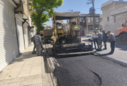 توزیع و اجرای بیش از ۱۰۰۰ تن آسفالت در فروردین‌ماه
