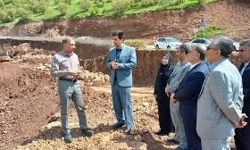 بازدید میدانی معاون عمرانی استاندار کرمانشاه از قطعه رانشی شاهو