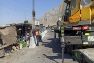 انسداد دسترسیهای غیرمجاز دستفروشان در سهراهی هرسین _استان کرمانشاه